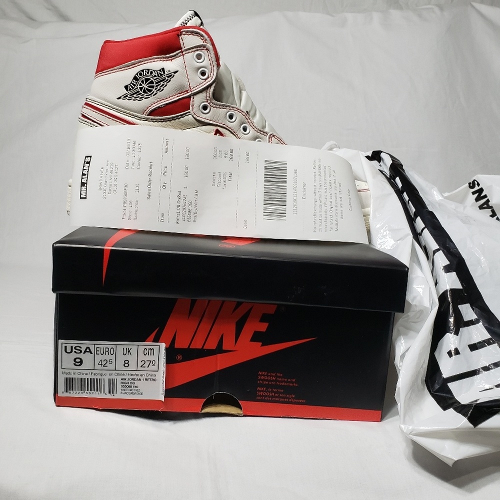 Jordan 1 Retro High Phantom Gym Red Sizes: 9 Mens